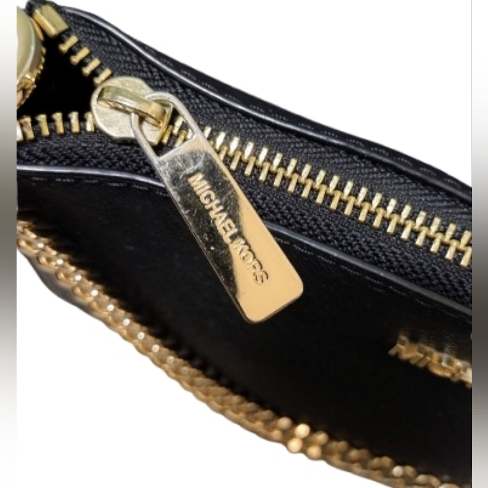 Michael Kors Jet Set Travel Medium Pouchette Crossbody Bag in Black - Picture 6 of 17